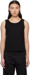lesugiatelier Black Cut Out Tank Top
