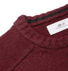 Mr P. - Shetland Wool Sweater - Burgundy