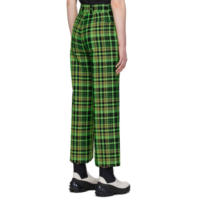 S.R. STUDIO. LA. CA. Green Check Suit Trousers