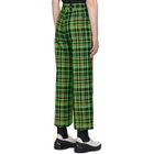 S.R. STUDIO. LA. CA. Green Check Suit Trousers