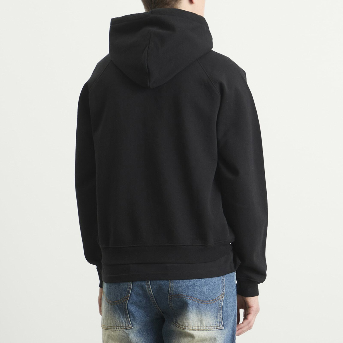 Dime Men's Classic Small Logo Zip Hoodie in Black