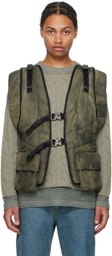 Andersson Bell Green Marble Padded Vest