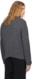 Eckhaus Latta Gray Keyboard Sweater
