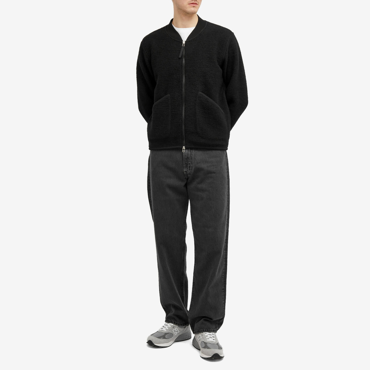 orSlow Men's 101 Dad Fit Denim Jeans in Black Denim Stone orSlow orSlow Men's 101 Dad Fit Denim Jeans in Black Denim Stone orSlow
