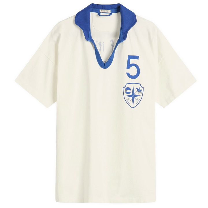 Photo: BODE Men's Recreation Polo in Cream