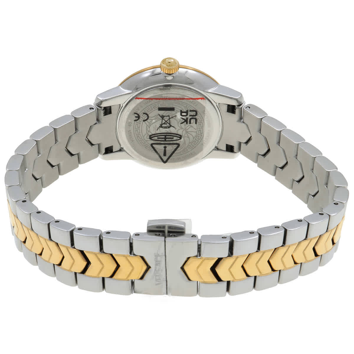 Versace V-Icon Quartz Blue Dial Ladies Watch VEUCA0524 Versace Versace V-Icon Quartz Blue Dial Ladies Watch VEUCA0524 Versace