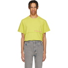 Eckhaus Latta Yellow Lapped T-Shirt