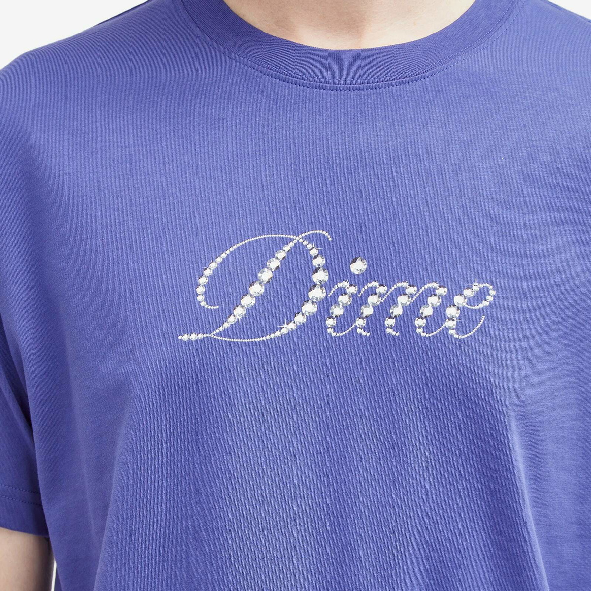 【DIME】 Icy Cursive T-Shirt Indigo Dime Men's Icy Cursive T-Shirt in Indigo Dime