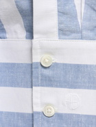 ANINE BING Plaza Striped Cotton & Linen Shirt