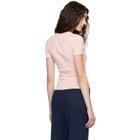 FLORE FLORE Pink Car T-shirt
