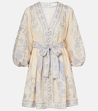 Zimmermann Indra floral linen minidress