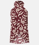 Cala de la Cruz Zauma beaded printed top