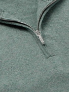 Loro Piana - Slim-Fit Baby Cashmere Half-Zip Sweater - Green