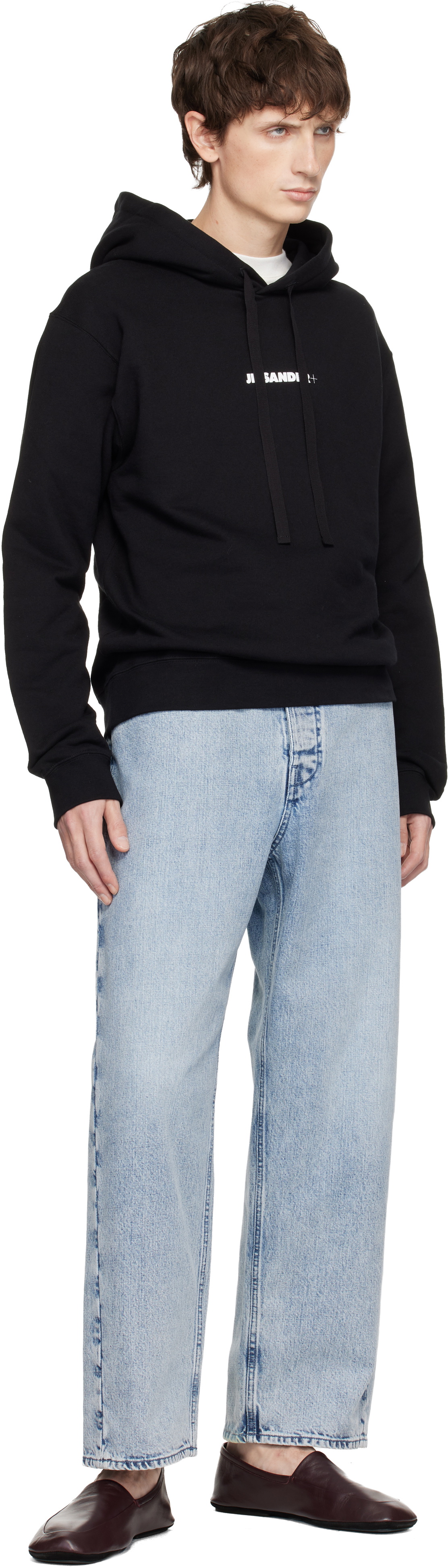Jil Sander Black Logo Hoodie