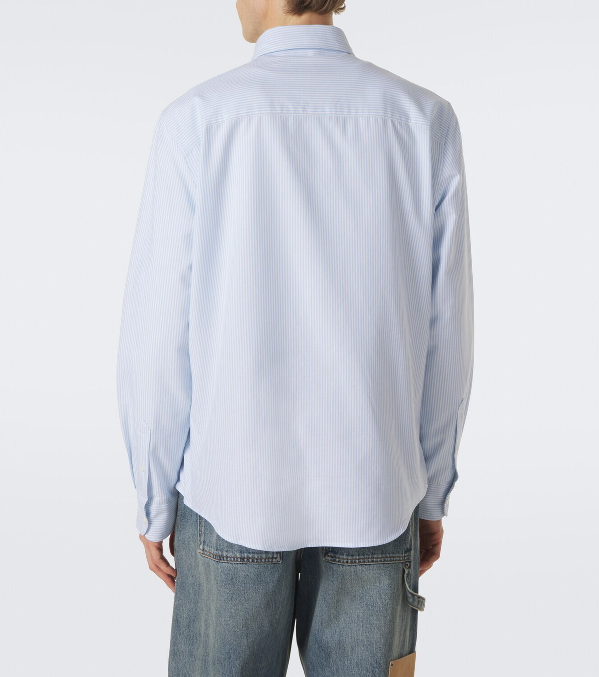 Ami Paris Ami de Cœur striped cotton shirt