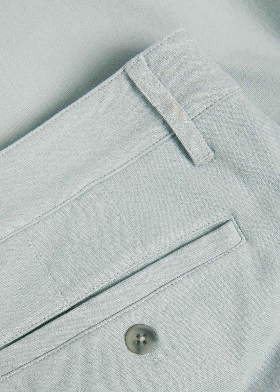 Paige Stafford Tapered-leg Jersey Trousers Light Blue