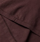 Folk - Garment-Dyed Cotton-Jersey T-Shirt - Burgundy
