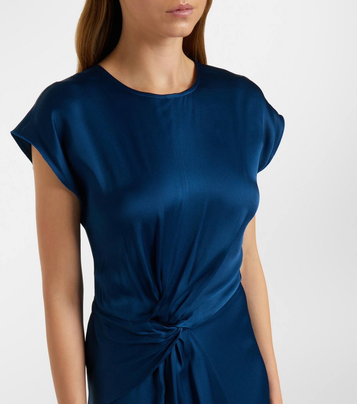 Victoria Beckham Aria gathered midi dress