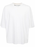 PALM ANGELS - Logo Print Over Cotton Jersey T-shirt