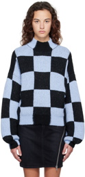Stine Goya Blue & Black Adonis Sweater