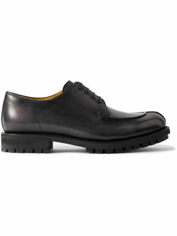 Photo: Berluti - New Oslo Venezia Leather Derby Shoes - Brown