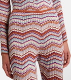 Rixo Boni chevron cotton flared pants