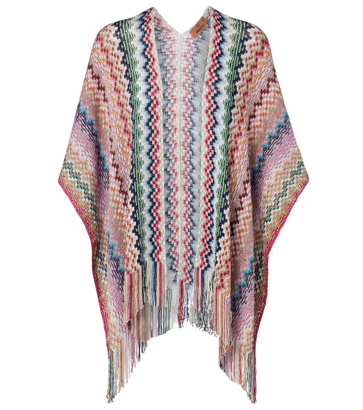 Photo: Missoni Zigzag fringed poncho