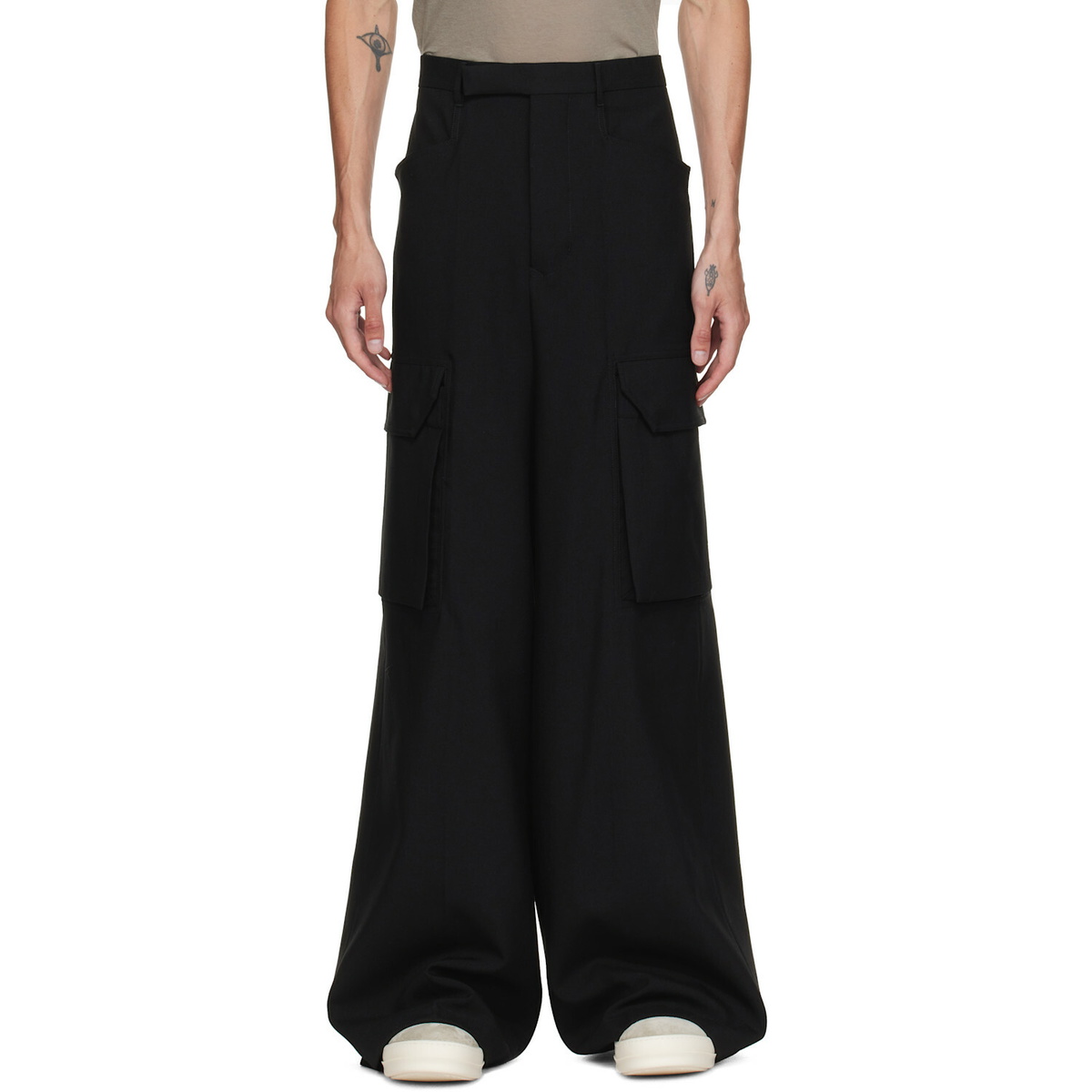 Rick Owens Black Tower Mastodon Firbanks Cargo Pants