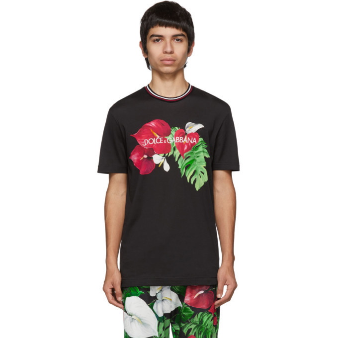 Photo: Dolce and Gabbana Black Anthurium T-Shirt
