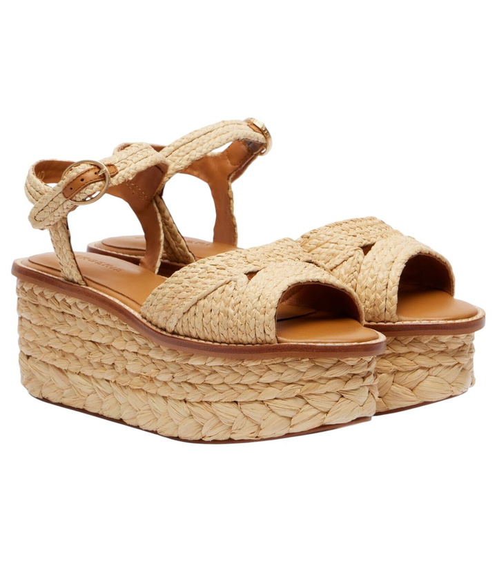 Photo: Clergerie Arty raffia platform sandals