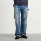 Le Père Men's Denim Cargo in Bepop Marine
