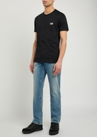 Dolce & Gabbana Core Logo-appliquéd Cotton T-shirt Black