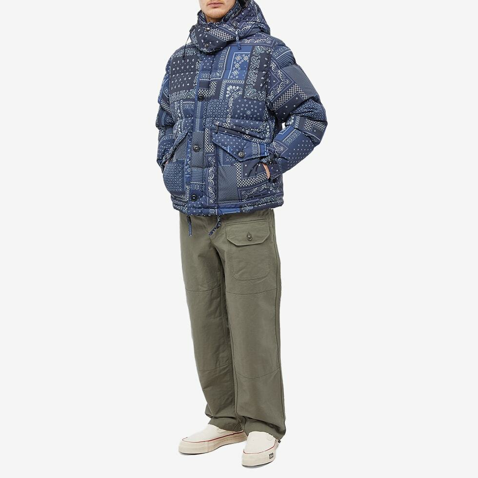 Eastlogue Men's MK3 Down Parka Jacket in Navy Paisley Eastlogue