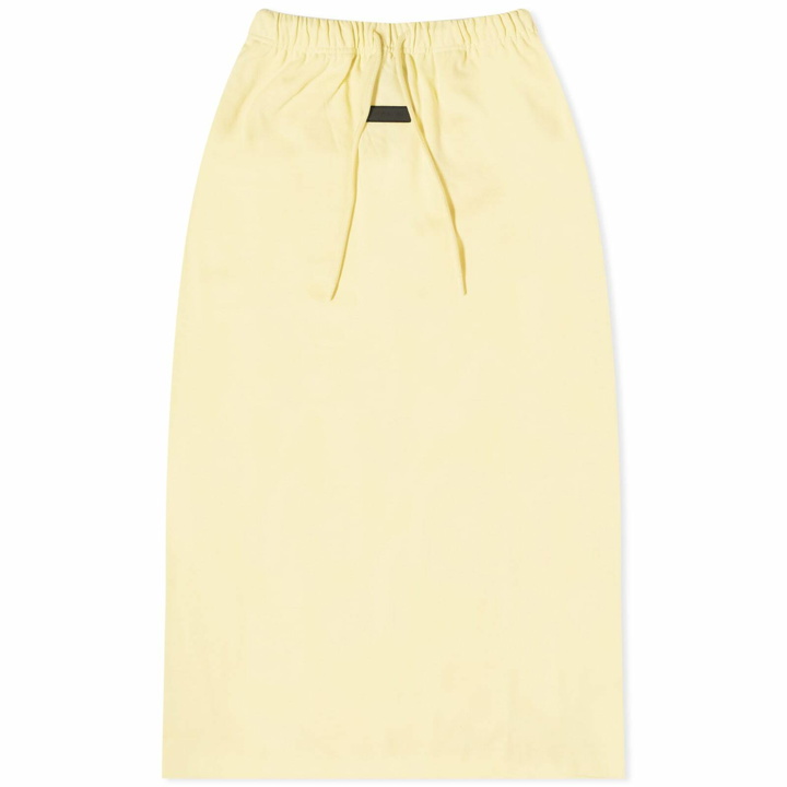 Photo: Fear of God ESSENTIALS Women's Long Skirt in Garden Yellow