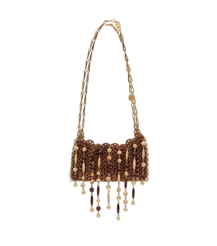 Photo: Rabanne 1969 Small wood embellished shoulder bag