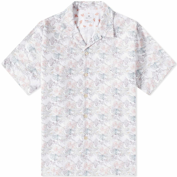 Photo: Paul Smith Men's Shells Vacation Shirt in White