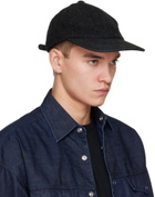 Comme des Garçons Homme Black Wool & Leather Cap