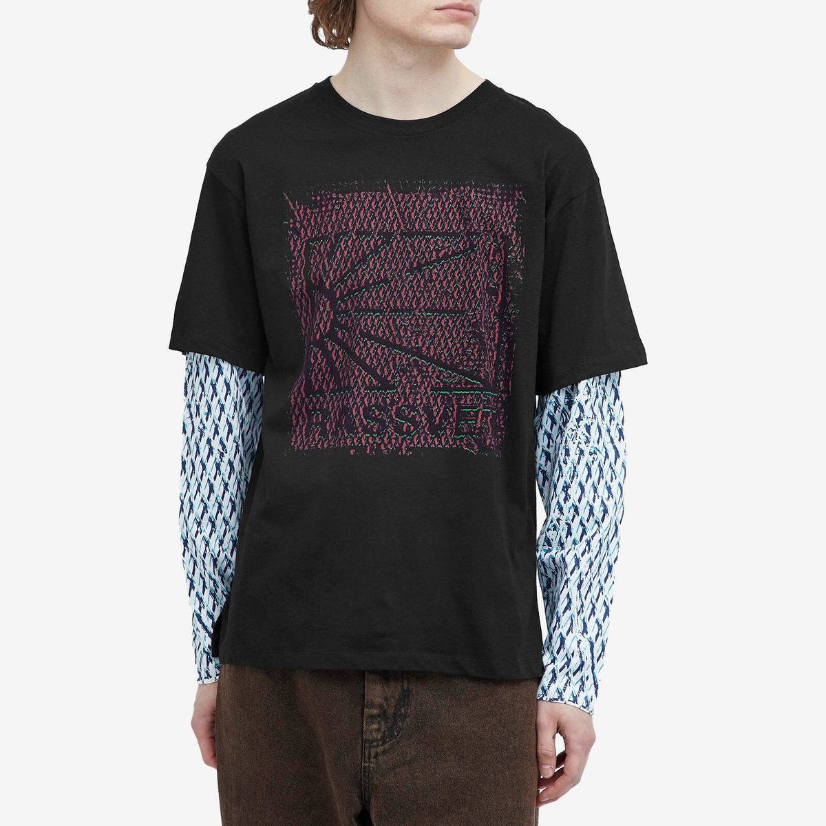 PACCBET Men's Mesh Camo Long Sleeve T-Shirt in Print
