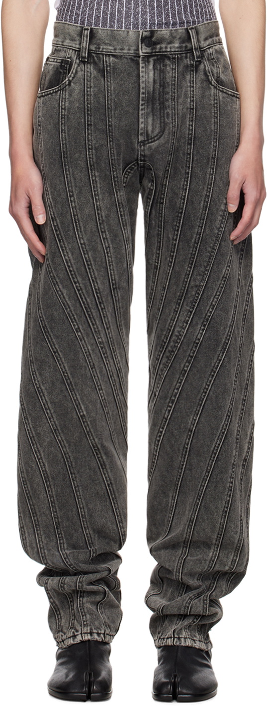 MUGLER spiral baggy Black Mugler