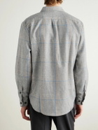 Portuguese Flannel - Fixon Checked Wool Overshirt - Gray