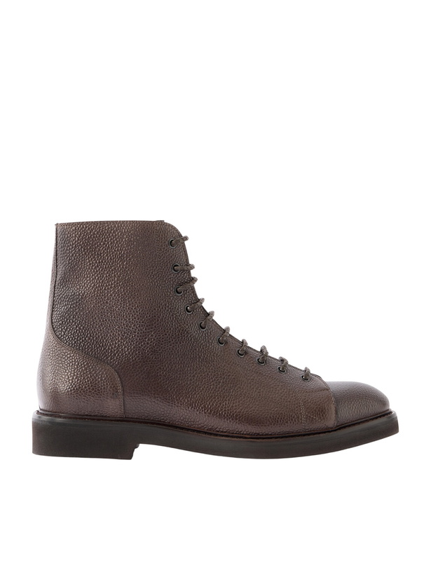 Photo: Mr P. - Monkey Full-Grain Leather Boots - Brown