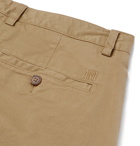 AMI - Stretch-Cotton Twill Chino Shorts - Men - Tan