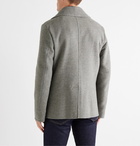 Ralph Lauren Purple Label - Double-Breasted Mélange Wool-Blend Pea Coat - Gray