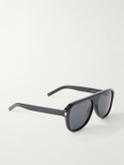SAINT LAURENT - SL 970 Aviator-Style Acetate Sunglasses - Black