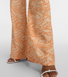 Stella McCartney Mid-rise silk pants