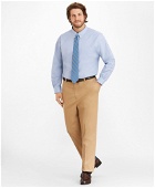Brooks Brothers Men's Stretch Big & Tall Dress Shirt, Non-Iron Pinpoint Button-Down Collar | Light Blue