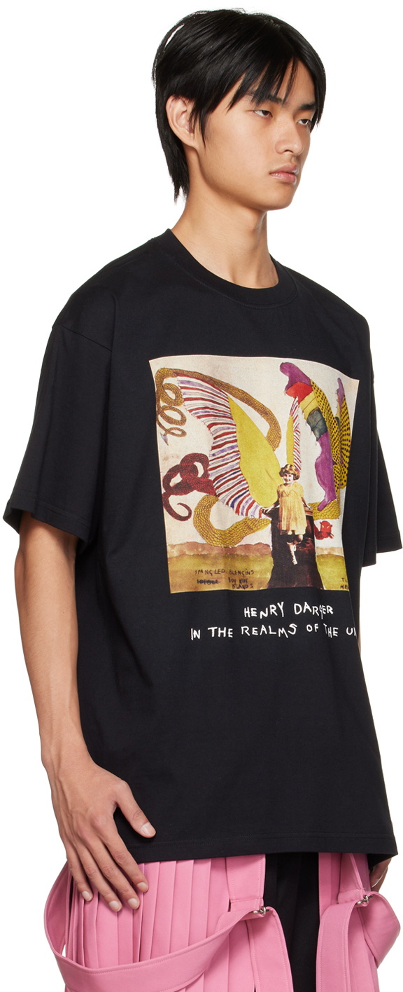 KIDILL Black Henry Darger Edition Printed T-Shirt Kidill