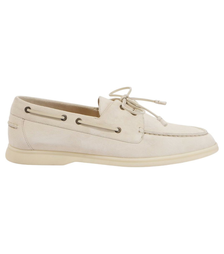 Photo: Loro Piana Sea-Sail Walk suede boat shoes