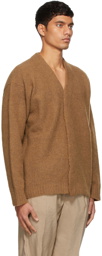 Lemaire Brown Oversized Cardigan