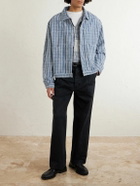 Story mfg. - Sundae Checked Cotton Jacket - Blue